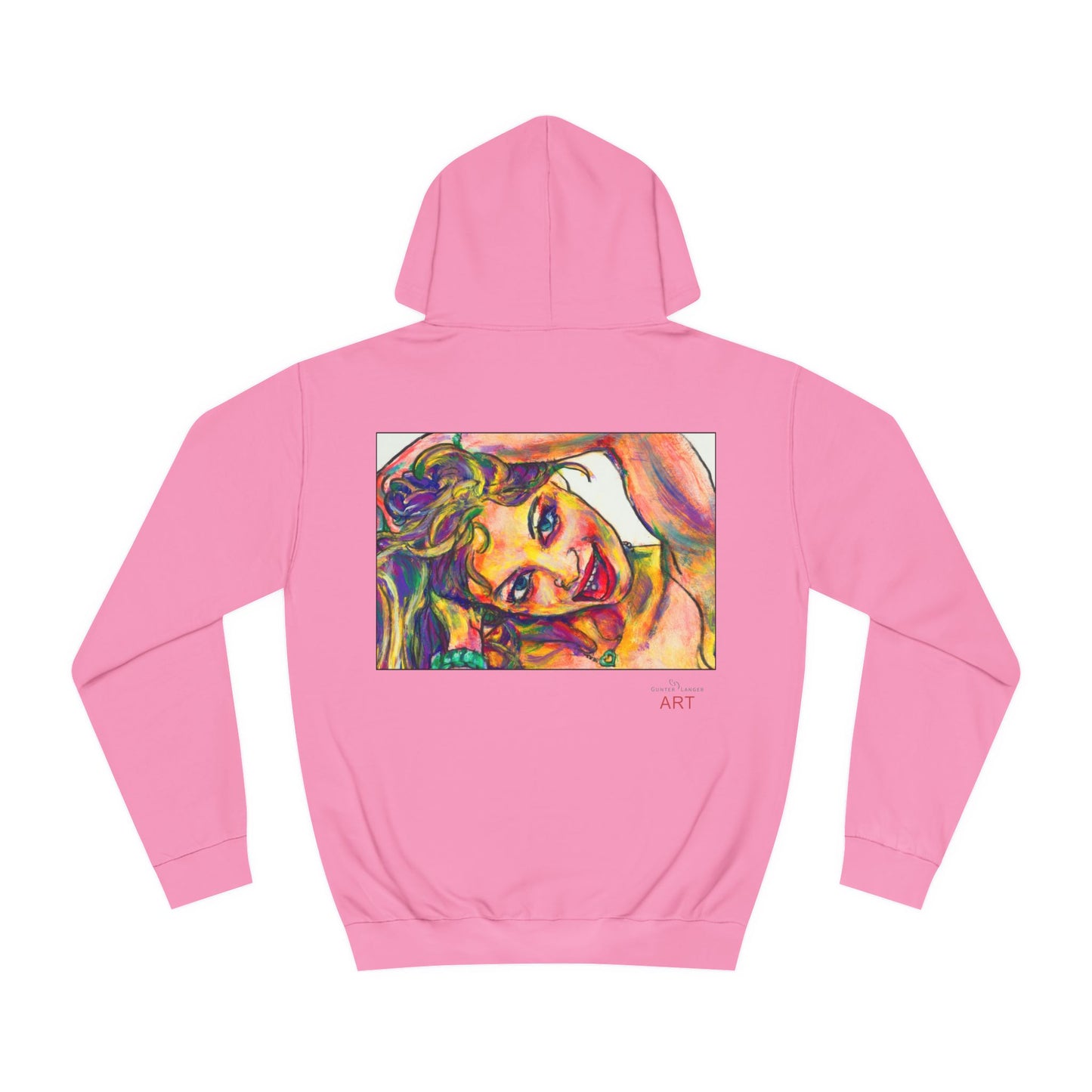 Unisex College Hoodie - Motiv: Frontseite Emma, H24 cm & Rückseite Emma, H28 cm