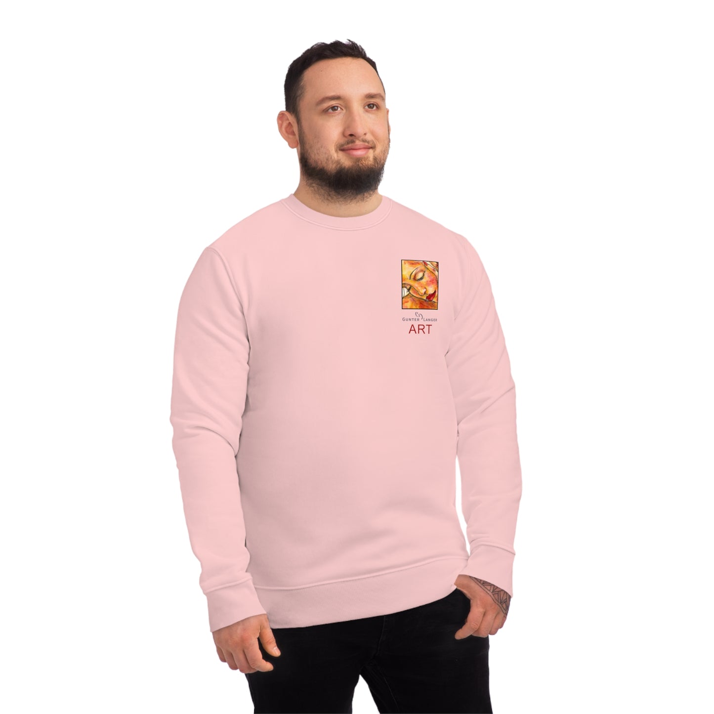 Unisex Changer Sweatshirt - Motiv Front Eleni, H9 cm & Rückseite Eleni, H 43 cm