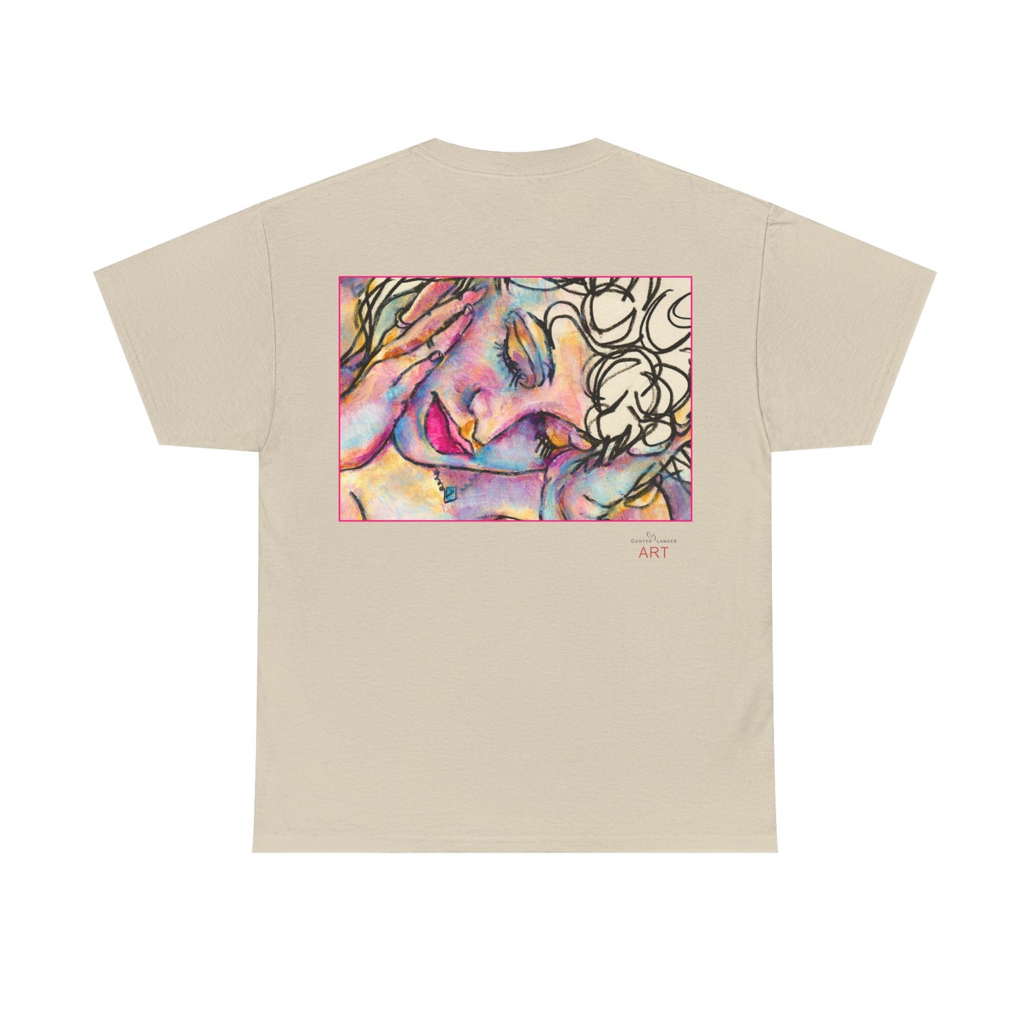 Unisex Heavy Cotton Tee - Motiv:  Motiv: Front Mara, H 9 cm & Rückseite Mara, H 27 cm