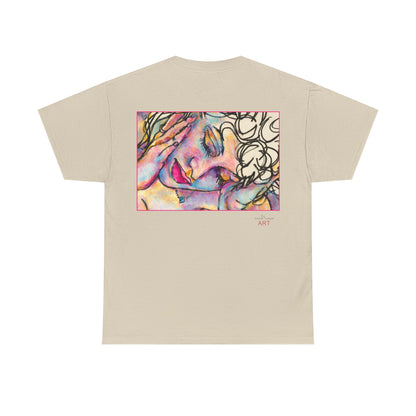 Unisex Heavy Cotton Tee - Motiv:  Motiv: Front Mara, H 9 cm & Rückseite Mara, H 27 cm