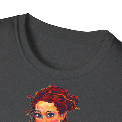 Unisex Softstyle T-Shirt - Motiv: Front Lea, H 49 cm