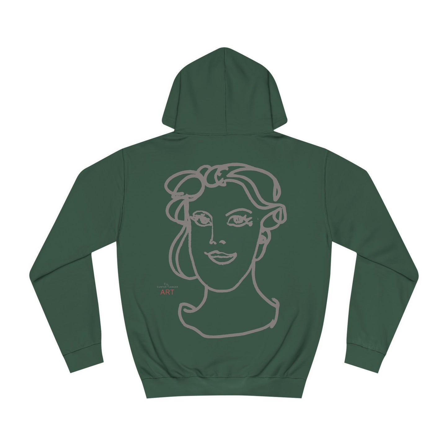 Unisex College Hoodie -  Motiv: (grau) Front Lars & Rückseite Gia