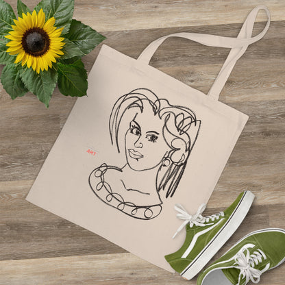 Tote Bag - Motiv: Magda, einseitig bedruckt, H 305 cm