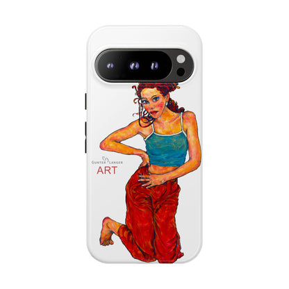 Tough Cases - Google Pixel - Samsung Galaxy - Motiv: Lea, Weiß