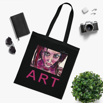 Cotton Tote - Motiv: Lola ART, einseitig bedruckt, H 17,5 cm