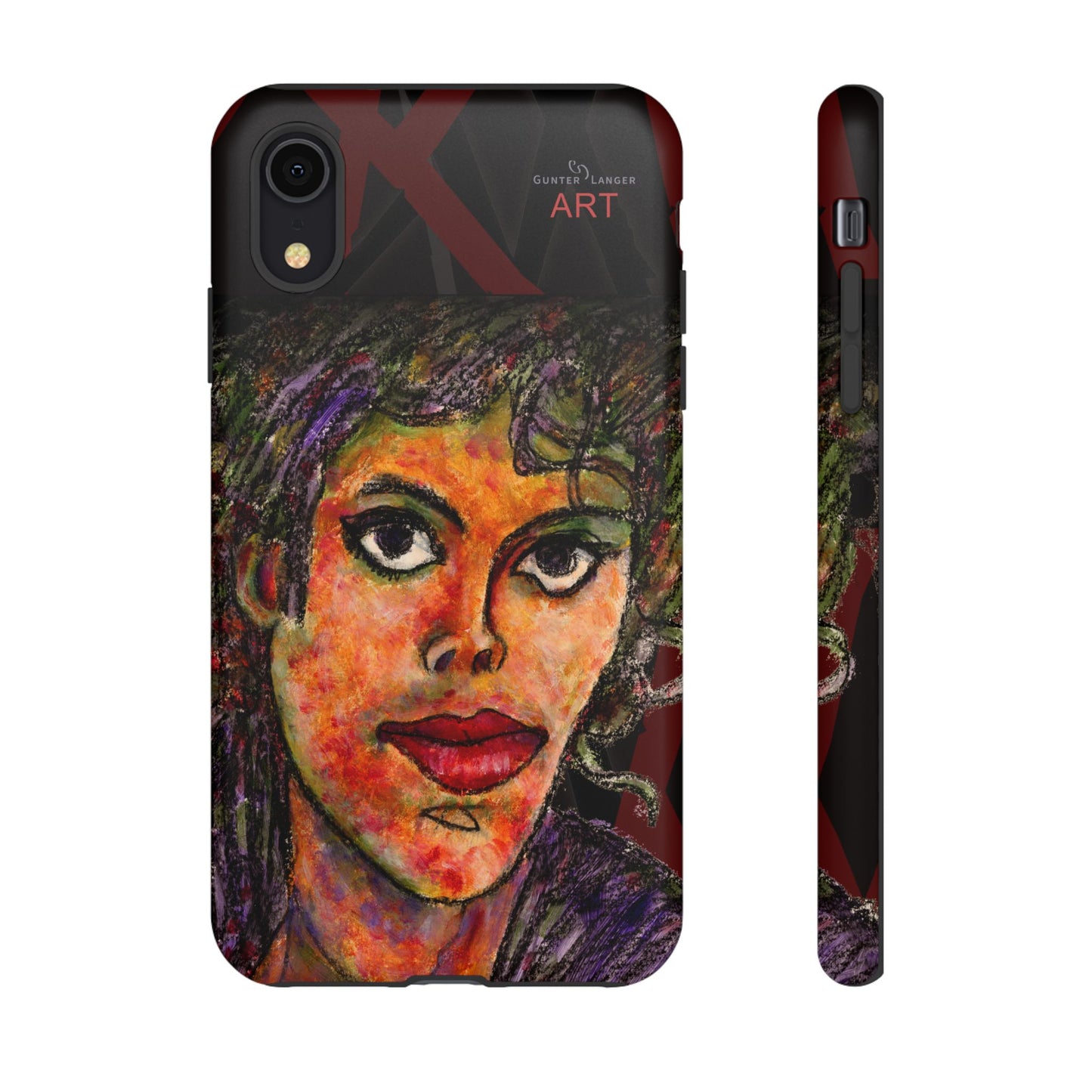 Tough Cases - iPhone - Motiv: MJ, Schwarz