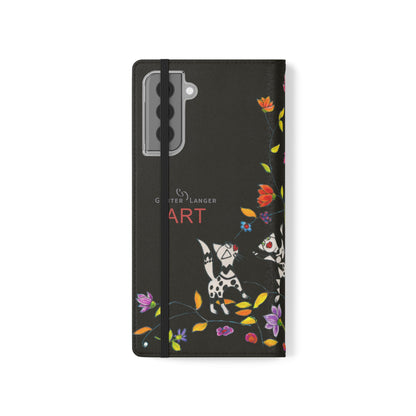 Flip Cases - Motiv: Waldnymphen, Schwarz, Seifenblasen