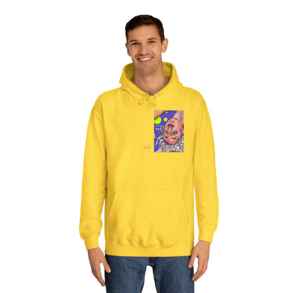 Unisex College Hoodie - Motiv: Front Hanna & Rückseite Hanna (violett)