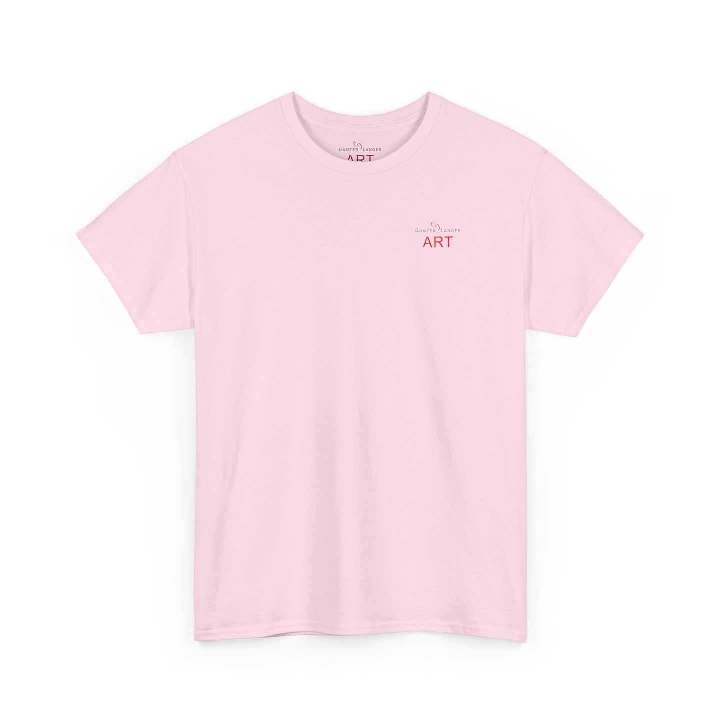Unisex Heavy Cotton Tee - Motiv: Front Logo & Rückseite Lina, Neck Label