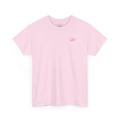 Unisex Heavy Cotton Tee - Motiv: Front Logo & Rückseite Lina, Neck Label