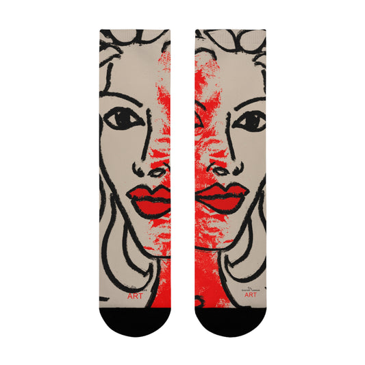 Sublimation Crew Socks (EU) - Motiv: Louisa M