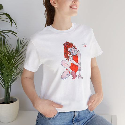 Unisex Jersey Short Sleeve Tee - Motiv: Front Julia, H 25 cm