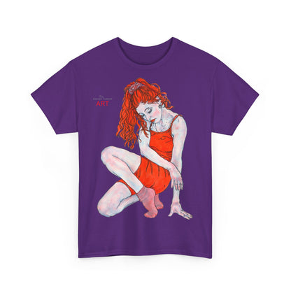 Unisex Heavy Cotton Tee - Motiv: Front Julia,  H 47 cm