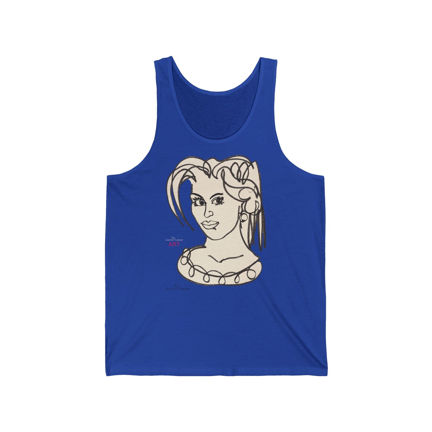 Unisex Jersey Tank- Motiv "Magda" H 32 cm