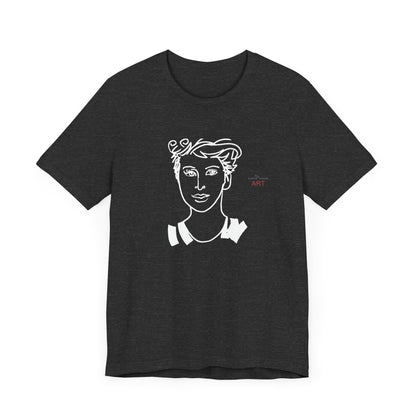 Unisex Jersey Short Sleeve Tee Shirt - Motiv: Front Lars,  H 24,5 cm