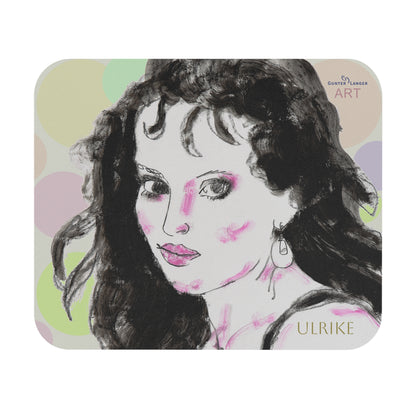 Mouse Pad (Rectangle) - Motiv: Ulrike, Kreise