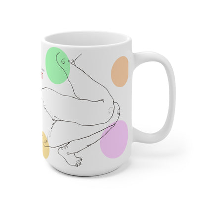 Ceramic Mug (EU) - Motiv: Leonie transparent, Farbkreise