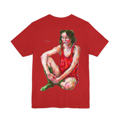 Unisex Jersey Short Sleeve Tee - Motiv: Front Alea (Ausschnitt) & Rückseite  Alea