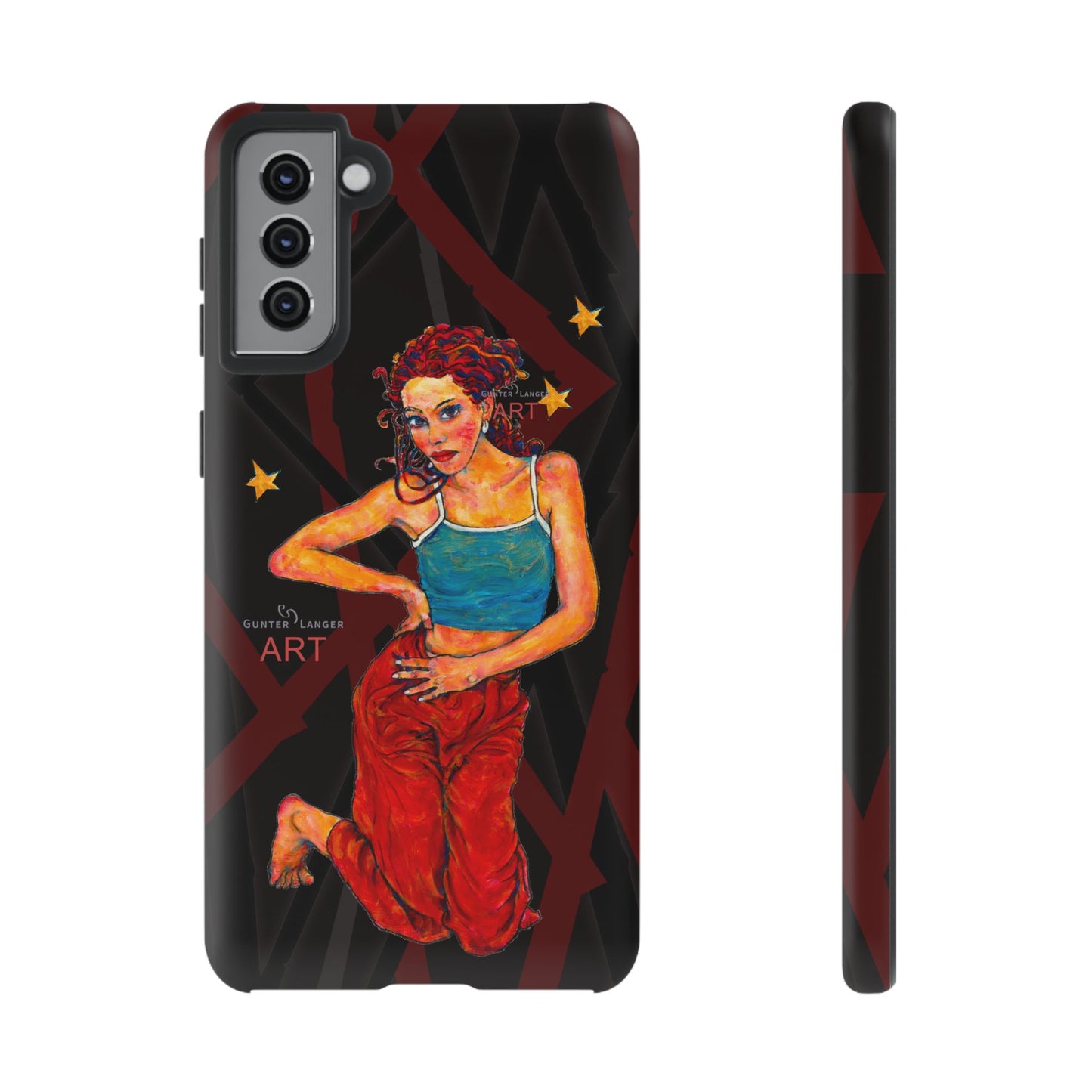 Tough Cases - Google Pixel - Samsung Galaxy - Motiv: Lea, Sternenhimmel, Mikado3