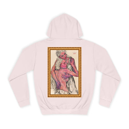 Unisex College Hoodie -  Motiv: Rückseite Zuflucht gerahmt