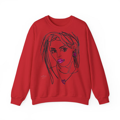 Unisex Heavy Blend™ Crewneck Sweatshirt - Motiv Front Raja
