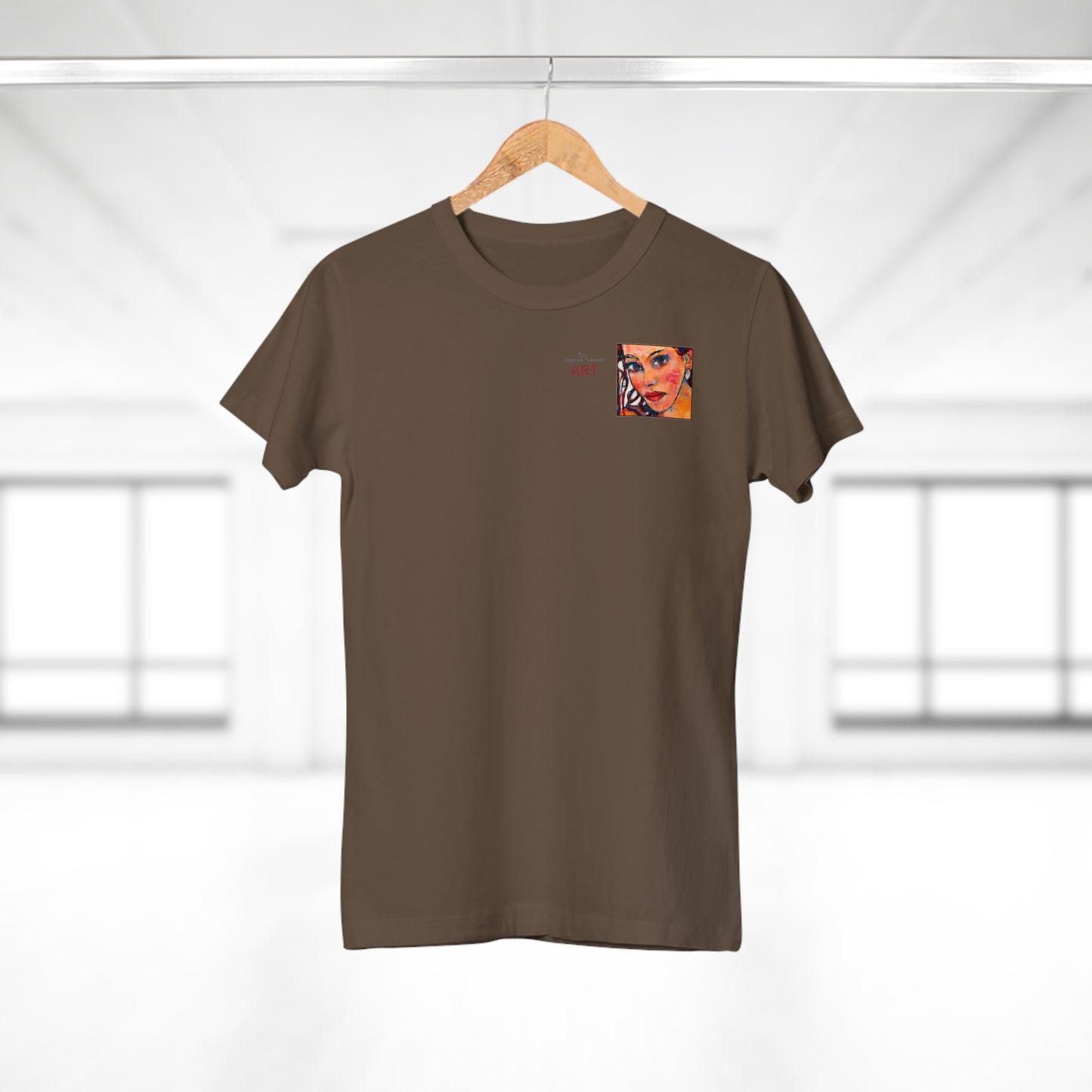 Single Jersey Women's T-shirt - Motiv: Lea, H 7 cm