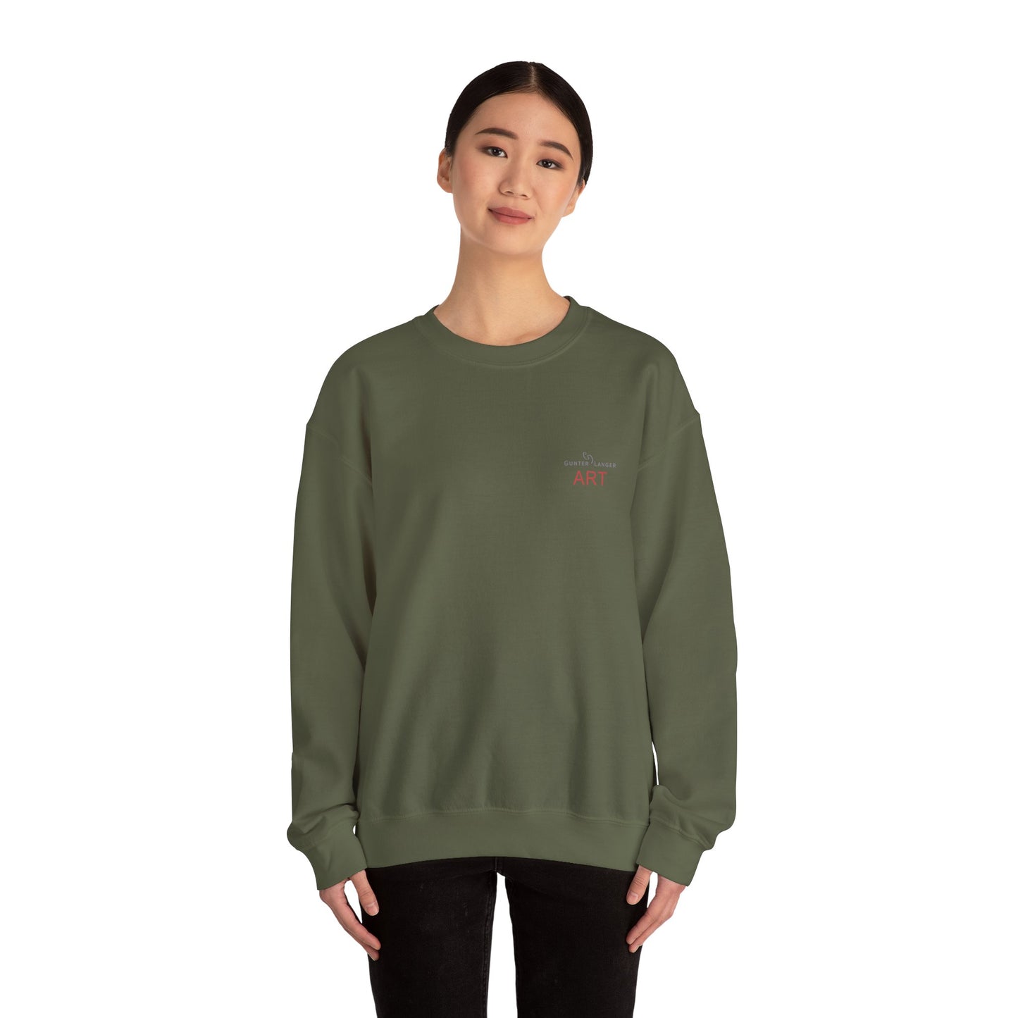 Unisex Heavy Blend™ Crewneck Sweatshirt - Motiv: Front Logo & Rückseite Pauline