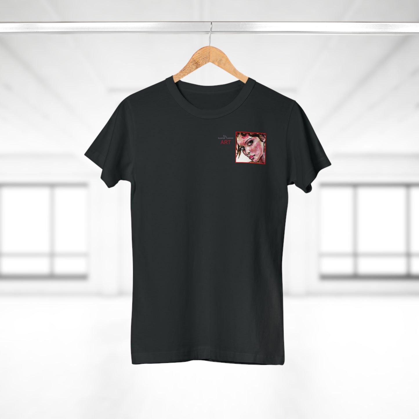 Single Jersey Women's T-shirt - Motiv: Annette, H 7,7 cm