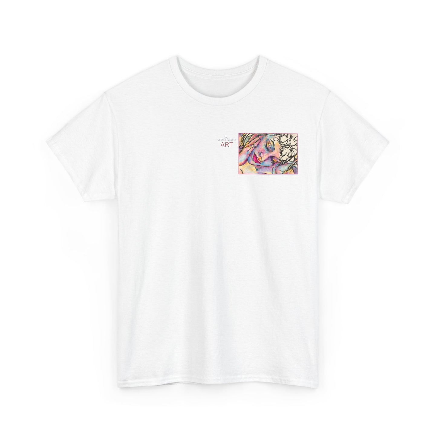Unisex Heavy Cotton Tee - Motiv:  Motiv: Front Mara, H 9 cm & Rückseite Mara, H 27 cm