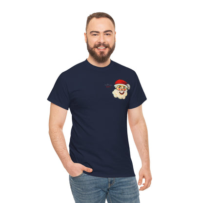 Unisex Heavy Cotton Tee - Motiv: Weihnachtsmann, H 13 cm