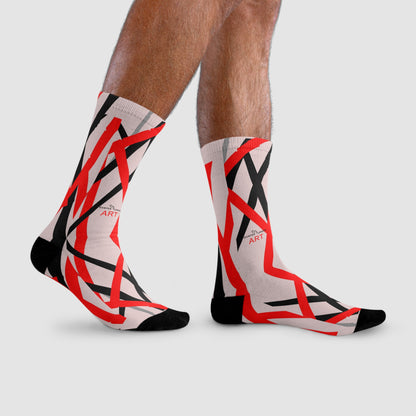 Sublimation Crew Socks (EU) - Motiv: Mikado 2, S, M, L