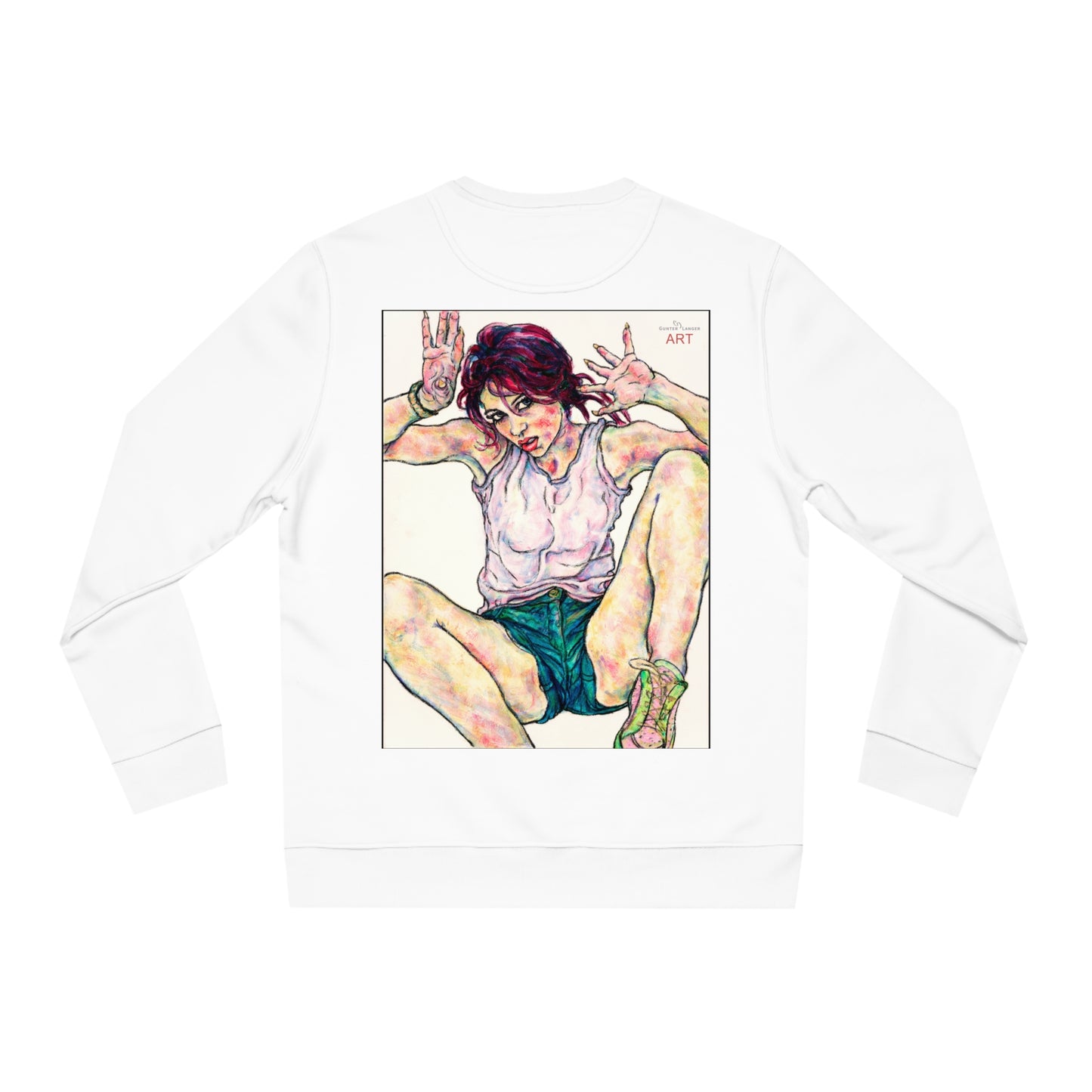 Unisex Changer Sweatshirt - Motiv: Front Nike, H12 cm (klein) & Rückseite Nike, H 43 cm