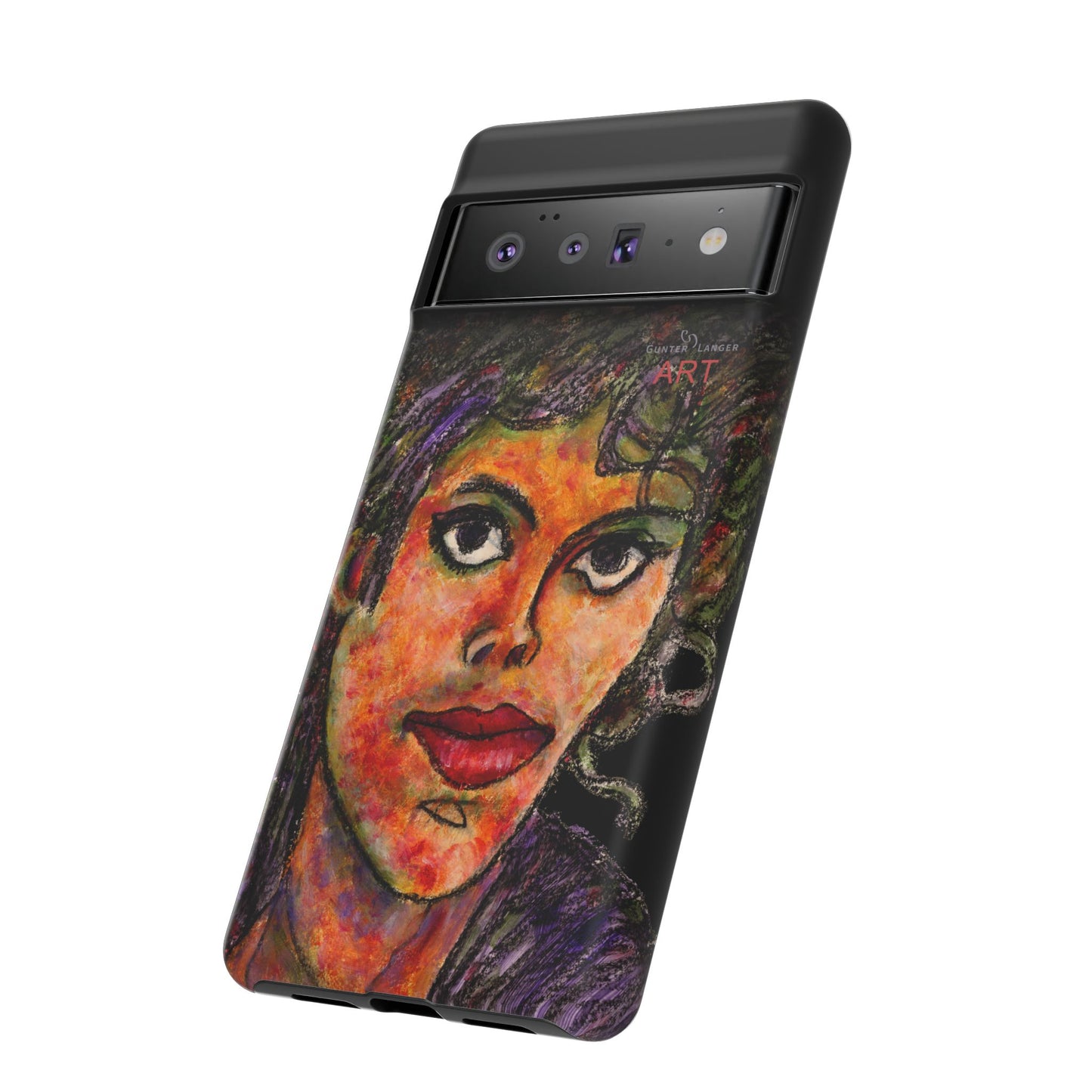 Tough Cases - Google Pixel - Samsung Galaxy - Motiv: MJ, Schwarz