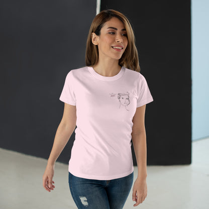 Single Jersey Women's T-shirt - hell - Motiv: Helena, H 11,5 cm