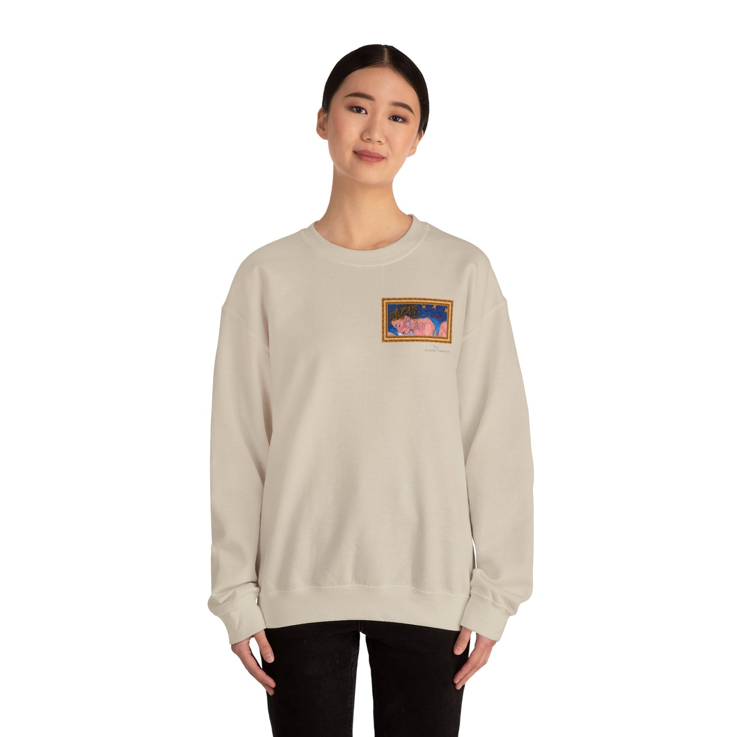 Unisex Heavy Blend™ Crewneck Sweatshirt - Motiv: Front Alva (Ausschnitt) &  Rückseite Alva