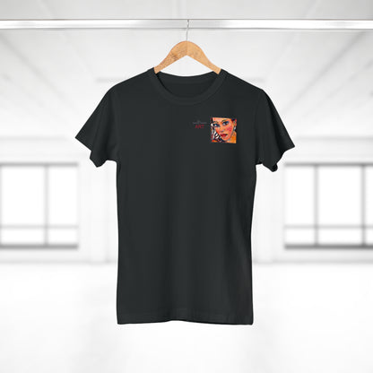 Single Jersey Women's T-shirt - Motiv: Lea, H 7 cm