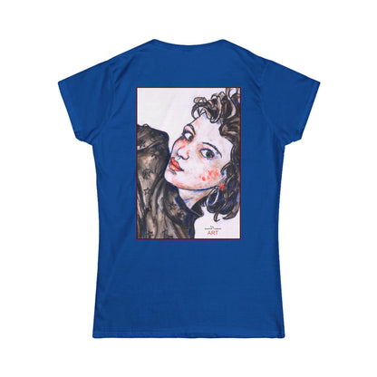 Women's Softstyle Tee - Motiv: Front Annette & Rückseite Annette