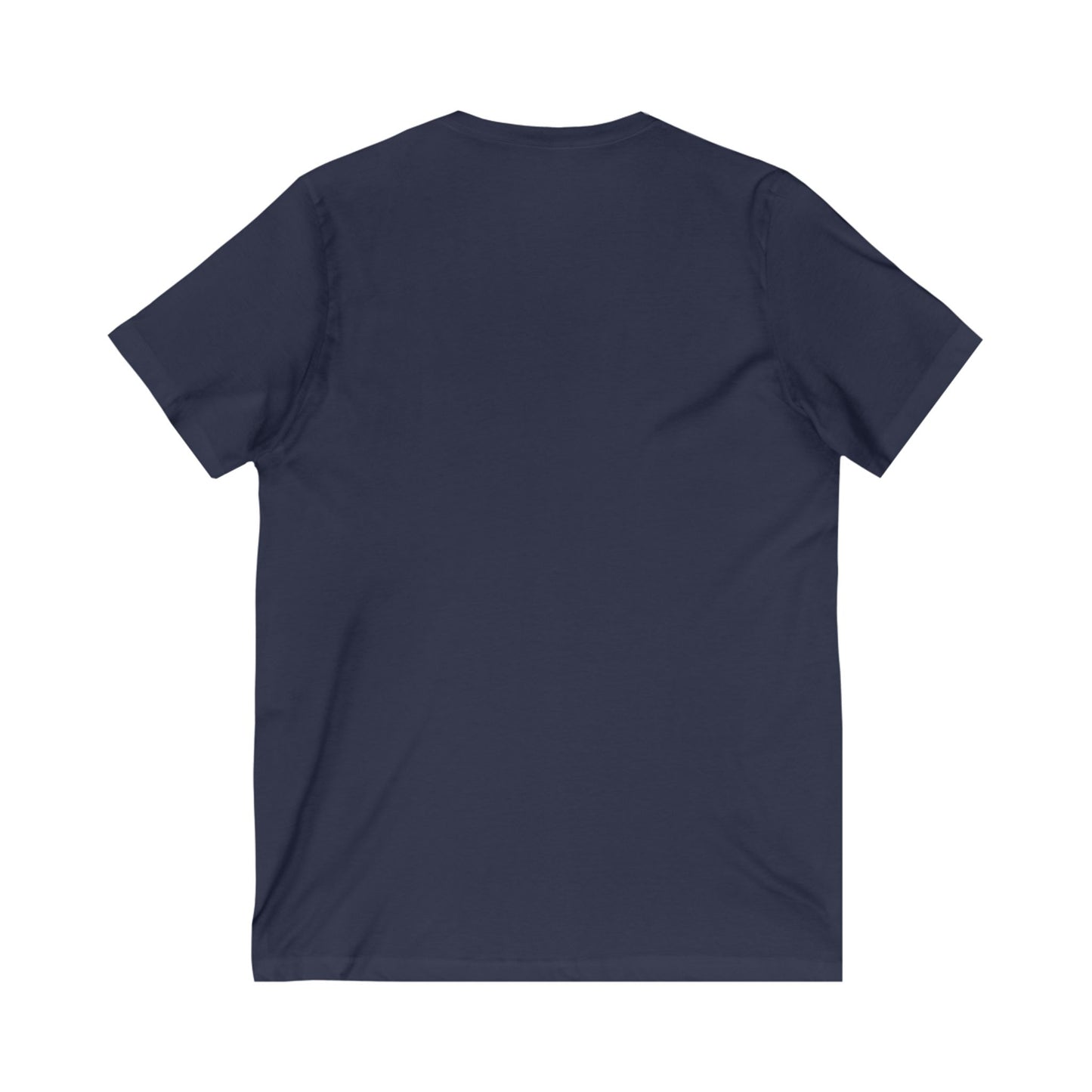 Unisex Jersey Short Sleeve V-Neck Tee - Motiv: Front Lars orange-braun