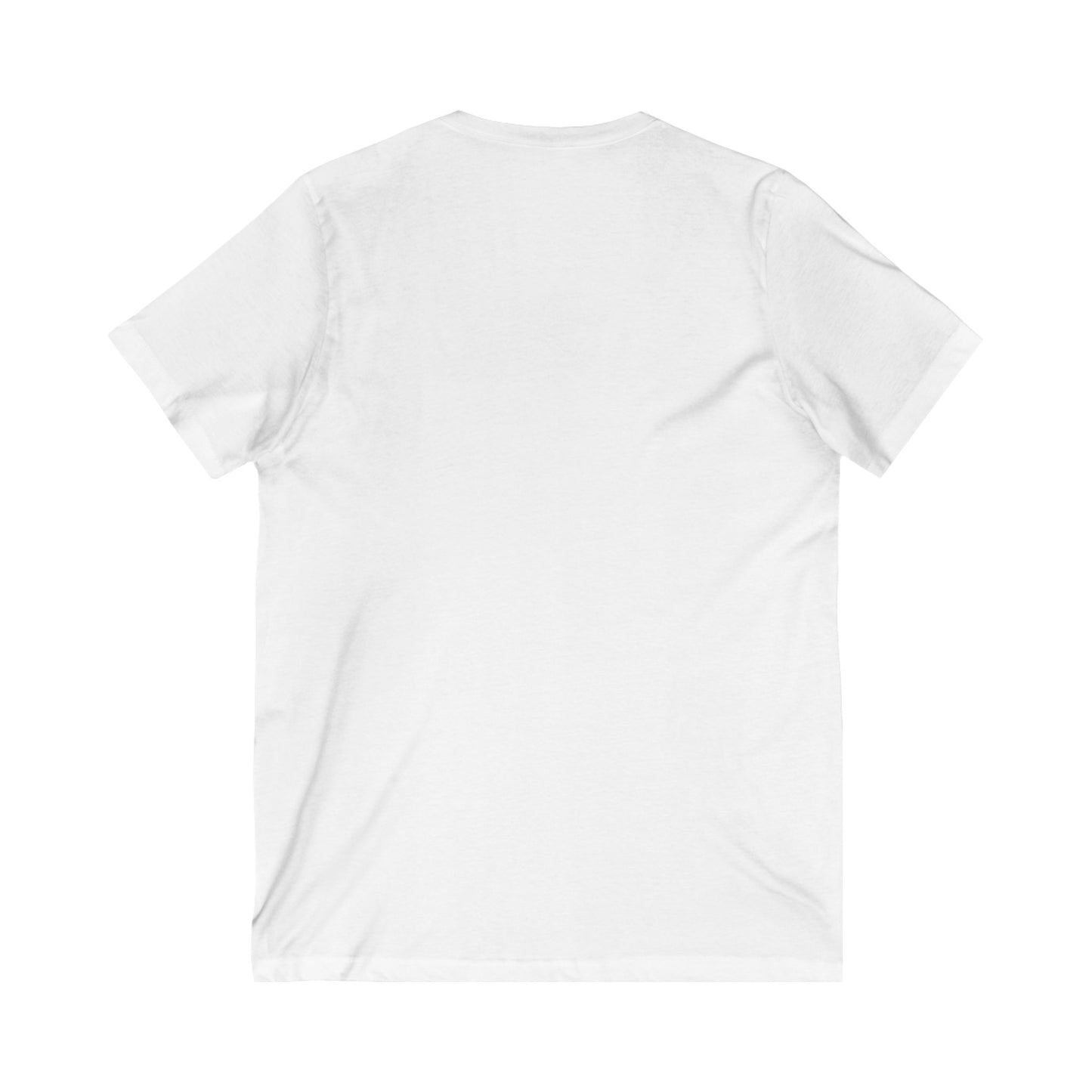 Unisex Jersey Short Sleeve V-Neck Tee - Motiv: Front Lars orange-braun