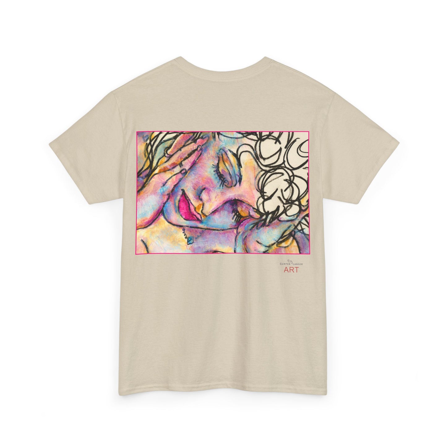 Unisex Heavy Cotton Tee - Motiv:  Motiv: Front Mara, H 9 cm & Rückseite Mara, H 27 cm