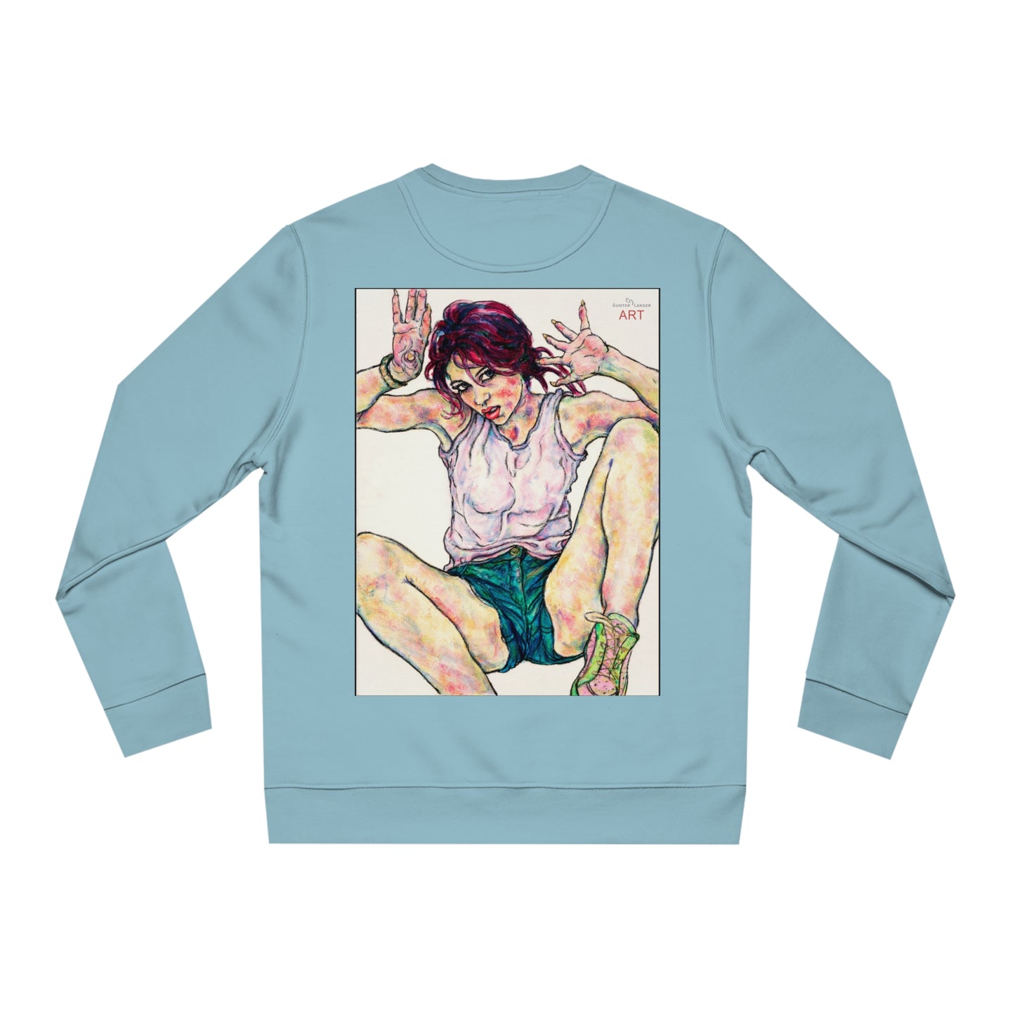 Unisex Changer Sweatshirt - Motiv: Front Nike, H12 cm (klein) & Rückseite Nike, H 43 cm