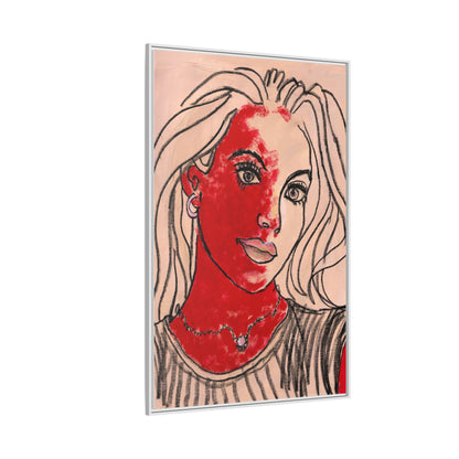 Matte Canvas, Framed (Multi-color) - Motiv: Christina, H 91,4 cm bis 152,4 cm