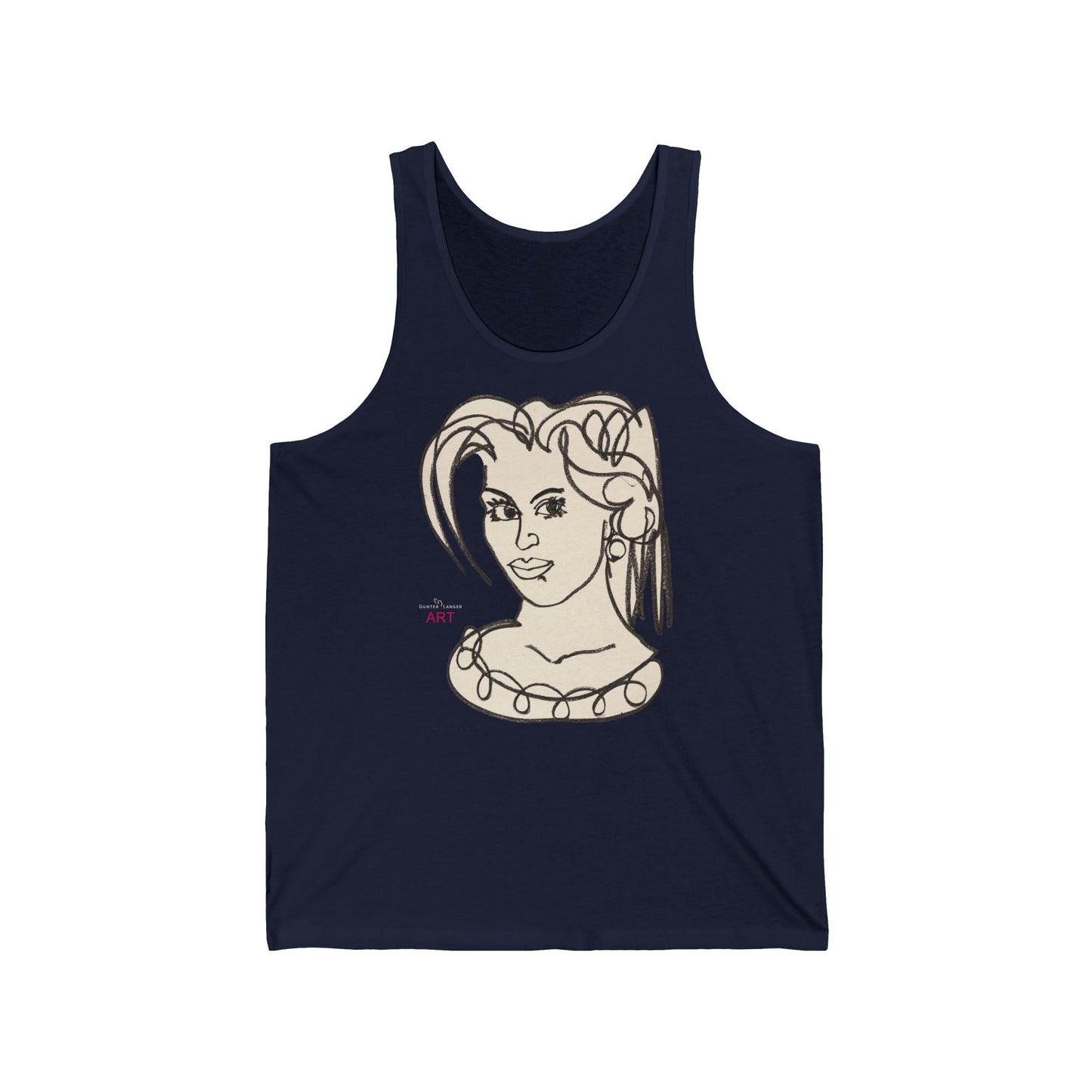 Unisex Jersey Tank- Motiv "Magda" H 32 cm