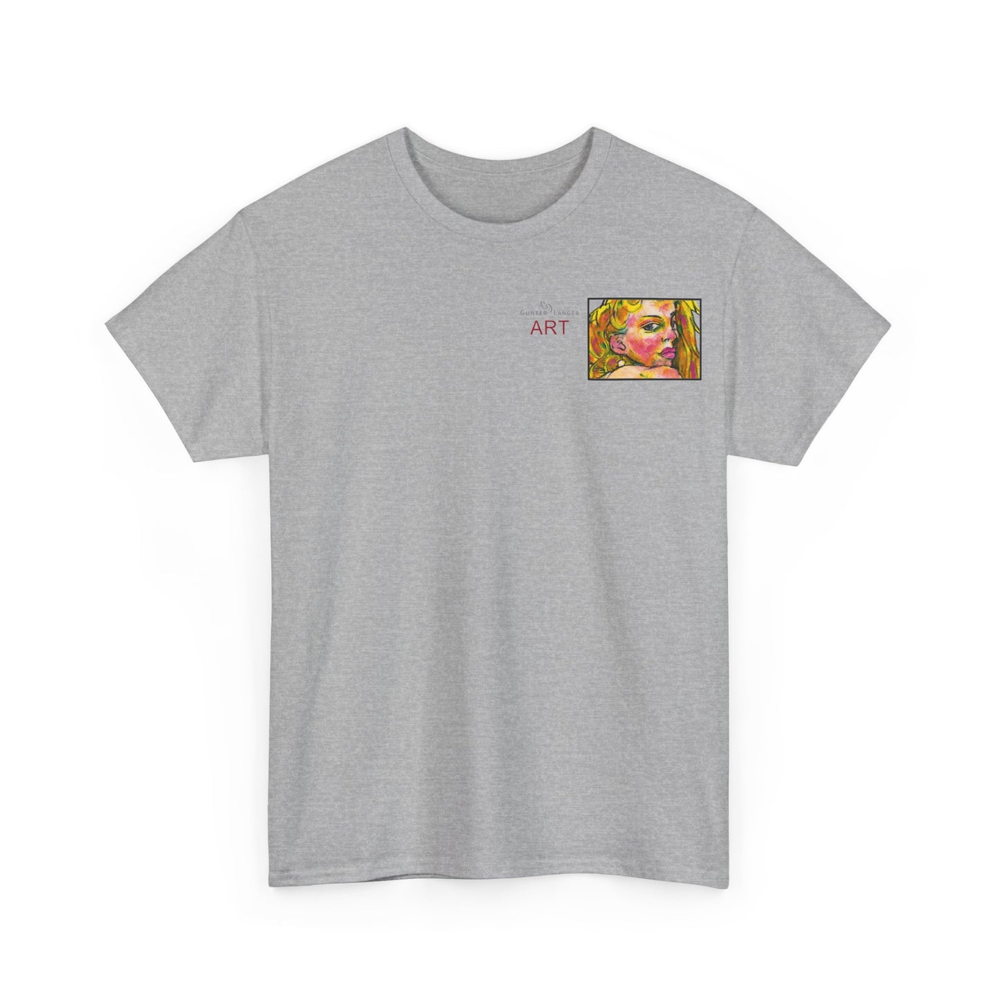 Unisex Heavy Cotton Tee - Motiv: Romina, H 7 cm