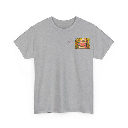 Unisex Heavy Cotton Tee - Motiv: Romina, H 7 cm