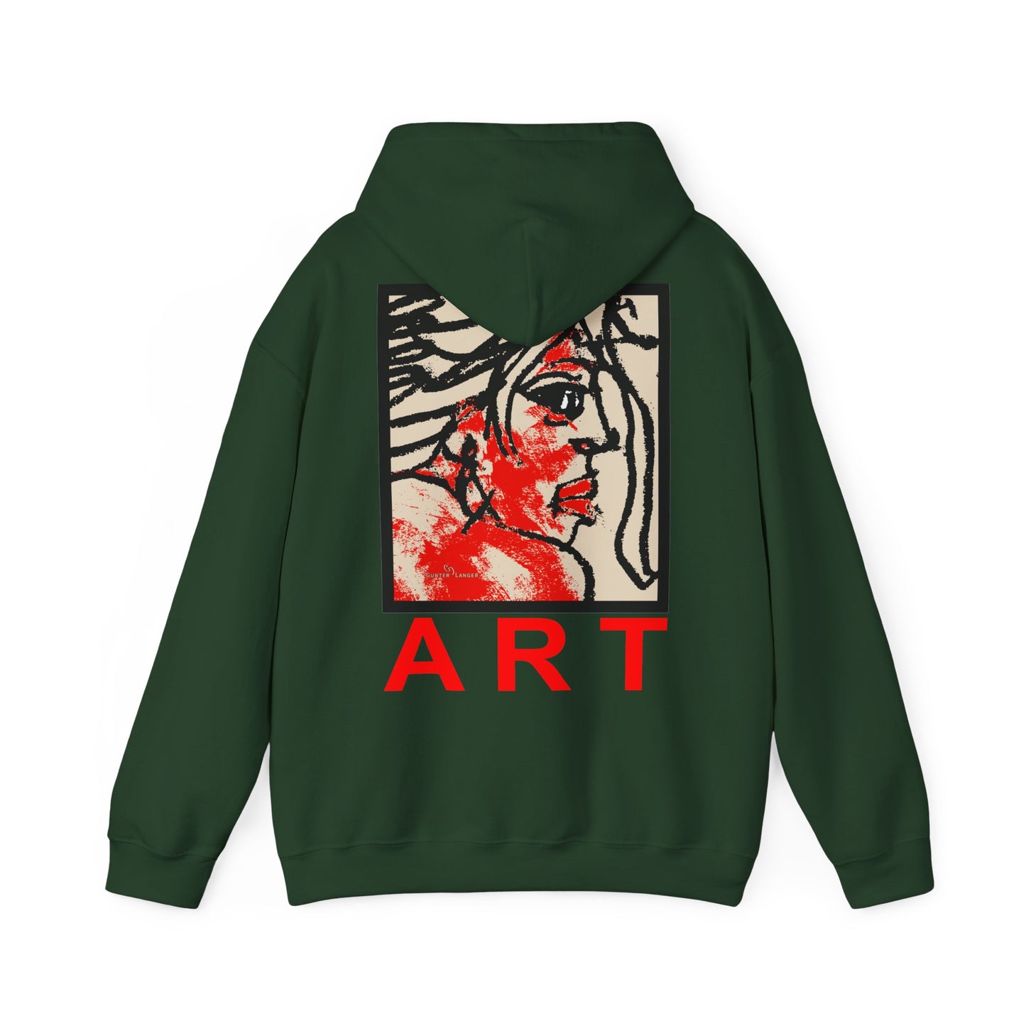 Unisex Heavy Blend™ Hooded Sweatshirt - Motiv: Rückseite "Ria", H43 cm
