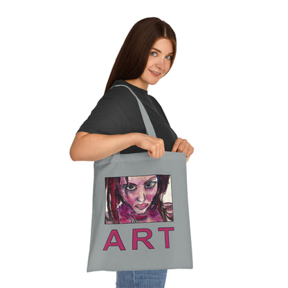 Cotton Tote - Motiv: Lola ART, einseitig bedruckt, H 17,5 cm