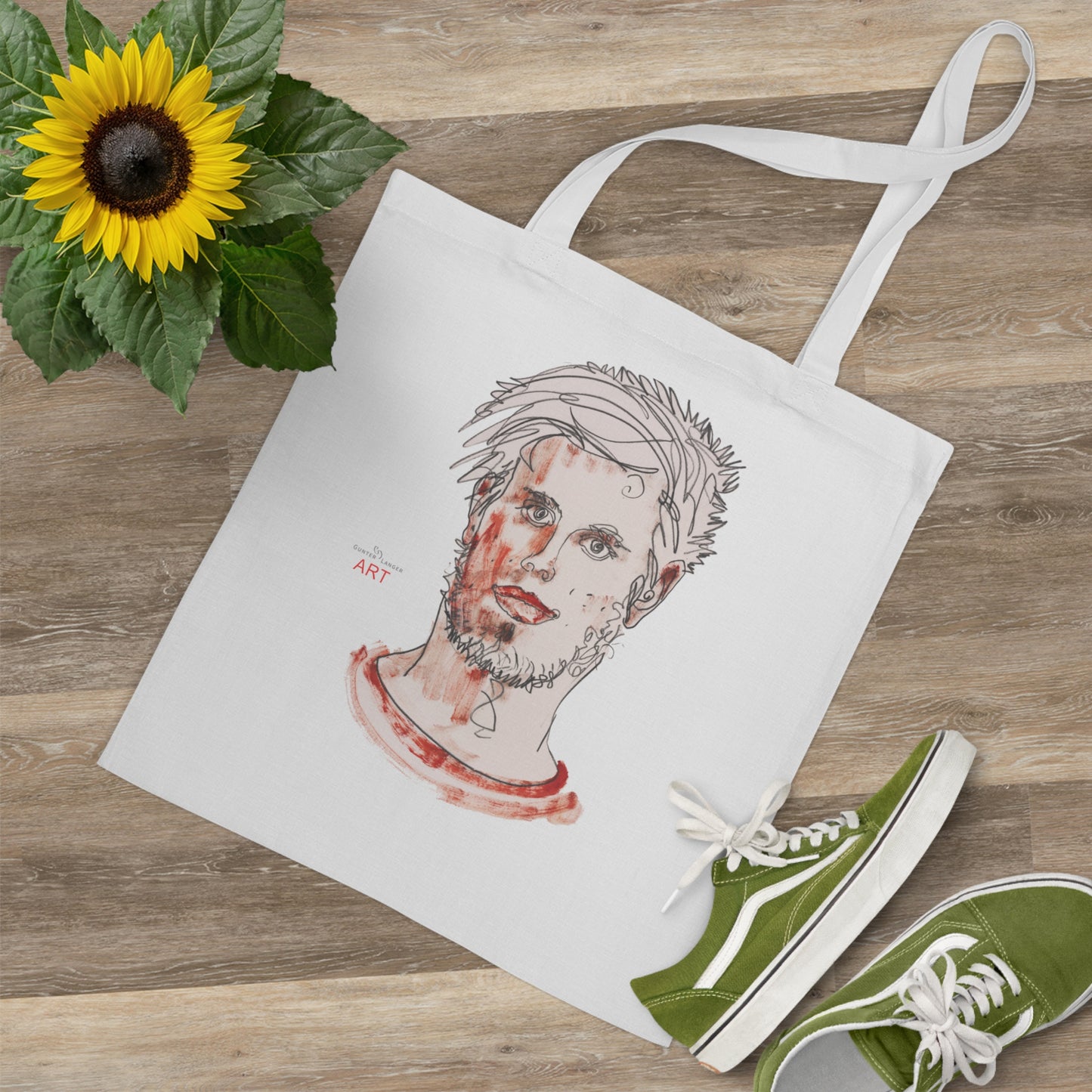 Tote Bag - Motiv: Markus, einseitig bedruckt H 30,5 cm