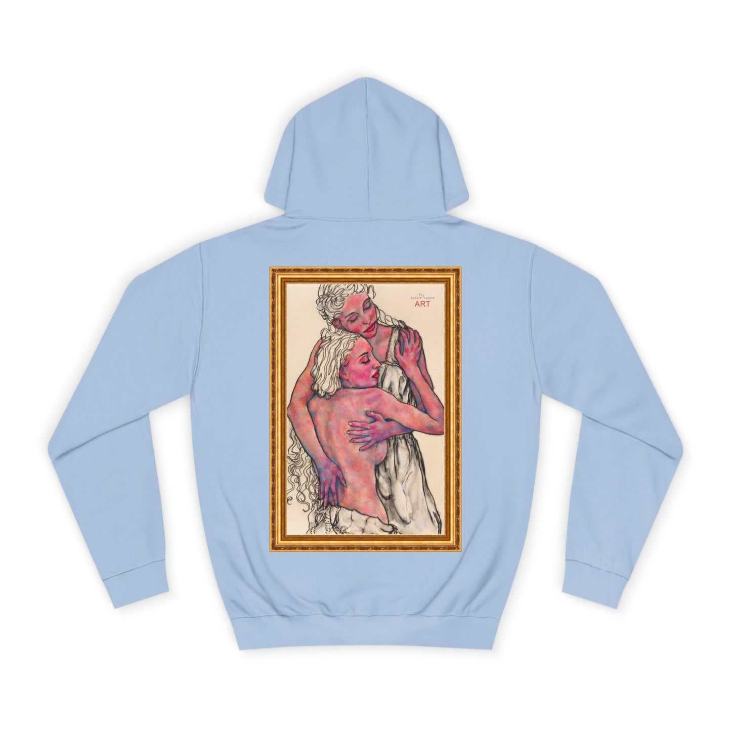 Unisex College Hoodie -  Motiv: Rückseite Zuflucht gerahmt