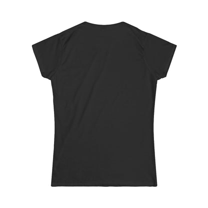 Women's Softstyle Tee - Motiv: Front, Marie, Goldrahmen, H 14 cm
